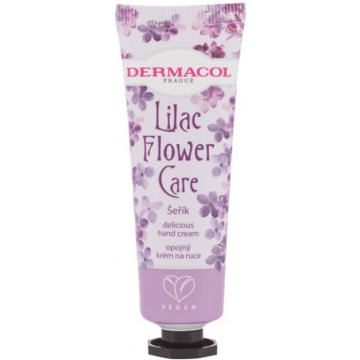 Dermacol Flower Care Delicious hand cream Lilac krém na ruce šeřík 30 ml