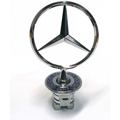 Přední znak MERCEDES BENZ stojící - stříbrná logo 44mm (28.16.220O) | Zboží Auto