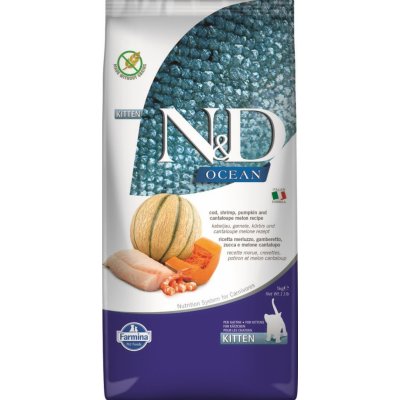 N&D OCEAN Kitten Cod & Shrimp & Pumpkin&Melon 5 kg