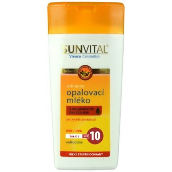 SunVital Sensitive opalovací mléko SPF10 200 ml