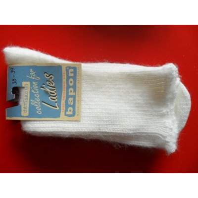 Bapon PAVEL dámské zimní ponožky ŠTEPON bílá – Zboží Mobilmania
