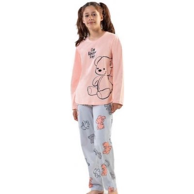 Dívčí pyžamo Plyšový medvídek 1F0783 růžové – Zboží Mobilmania