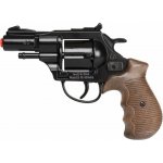 Gonher Alltoys Policejní revolver Gold colection černý kovový 12 ran – Zboží Dáma