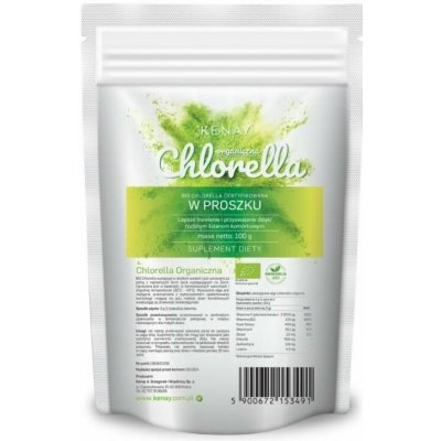 Kenay Chlorella BIO chlorella vulgaris prášek 100 g – Hledejceny.cz