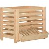 Úložný box Shumee Bedna na brambory 60 x 40 x 50 cm masivní borové dřevo