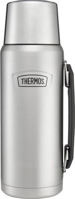 Thermos Termoska na nápoje a jídlo s madlem nerez 1,2 l