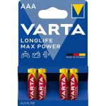 Varta LongLife Max Power AAA 4ks 4703101404 – Zboží Živě