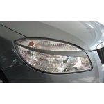 Mračítka předních světel - pro lak Škoda Fabia II Pár ABS Chrom