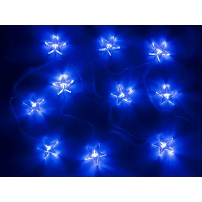 Solight LED vánoční řetěz hvězdy 1,5m 10x LED 2x AA modré světlo 1V52-B – Hledejceny.cz