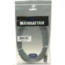 usb kabel Manhattan 345408 USB 2.0, A-B M/M 5m, stříbrný
