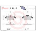 BREMBO sada brzdových destiček, kotoučová brzda P 68 047 – Hledejceny.cz