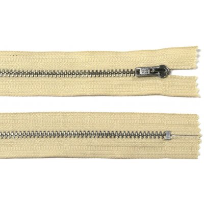 WICO Kovový zip no.3 nerozepínací 16cm béžový (stříbrné zoubky) – Hledejceny.cz