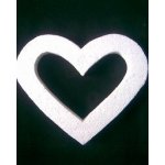 Srdce polystyren duté 30 cm – Zboží Mobilmania