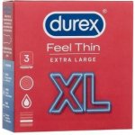 Durex Feel Thin XL tenké a extra velké 3 ks – Zboží Mobilmania