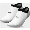 4F nízké kotníkové ponožky NOSD4-SOM200-10S+10S Bílá s šedou bílá s šedou