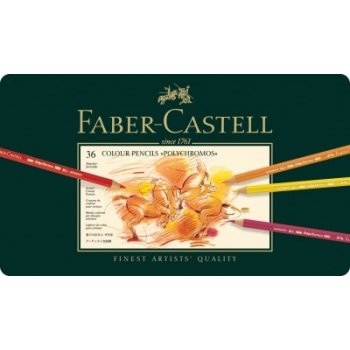 Faber-Castell 110036 Polychromos plechová krabička 36 ks