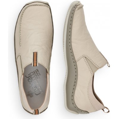 Rieker dámské kožené polobotky béžové – Zboží Dáma