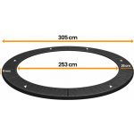 Aga Kryt pružin pro trampolínu s vnitřní sítí a otvory 305 cm Černý – Sleviste.cz