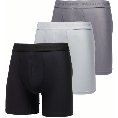 Under Armour Performance Tech Mesh 6in Boxerjock 3P black/grey/blue – Hledejceny.cz