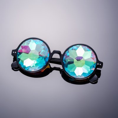 RAVEON Kaleidoskopické brýle | Černé