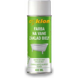 Cyklon Vrchní barva na vany keramická bílá sprej 400ml