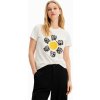 Dámská Trička Desigual Daisy 2 blanco