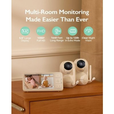 Momcozy dětská chůvička bílá – Zboží Mobilmania