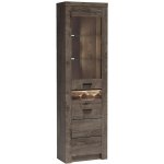 Indianapolis T - vitrína rohová I23 - jasan tmavý – Sleviste.cz