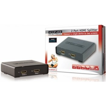 König KN-HDMISPL10 rozbočovač HDMI/HDMI 1->2