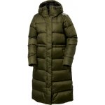 Helly Hansen Essence Long Down Coat utility green/snow – Zboží Mobilmania