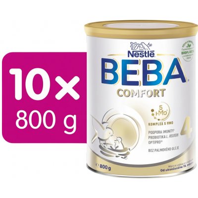 Nestlé BEBA COMFORT 4 5HM-O 10 x 800 g Mléčná výživa pro malé děti od 18. měsíce – Zboží Dáma