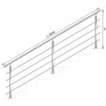UMAKOV Nerezové zábradlí, schodišťe, VS AISI304, 40x40x2/ AJP-ZVS90-3000 – Hledejceny.cz