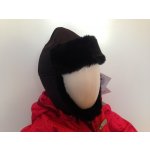 dětská beranice ušanka Molehill černá – Zboží Mobilmania