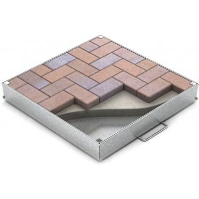 XP 250 Zadlažďovací poklop 900x900 mm, C250 kN pozink – Zboží Mobilmania