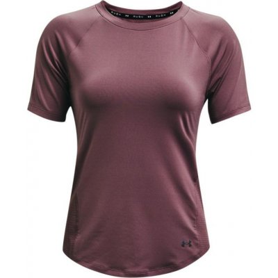 Under Armour Women's UA Rush HeatGear Mesh Short Sleeve ash plum/metallic silver – Zboží Mobilmania