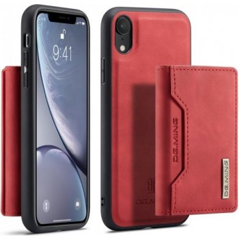 Pouzdro AppleKing dG.MING 2v1 s odnímatelnou magnetickou peněženkou iPhone XR - červené