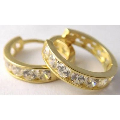 Klenoty Budín zlaté kroužky se zirkony H846 – Hledejceny.cz