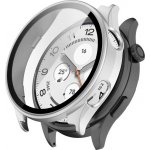 VSECHNONAMOBIL 132956 PC FULL COVER Plastový kryt se sklem pro Xiaomi Watch 5 stříbrný – Zboží Mobilmania