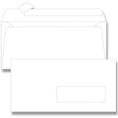 Clairefontaine - obálka - DL s okénkem, samolepicí, bílá – Hledejceny.cz