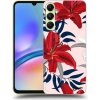 Pouzdro a kryt na mobilní telefon Samsung Picasee silikonové Samsung Galaxy A05s Red Lily černé