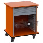 DEXTER 23 TRANSPARENT vozík boxový, roletový, nízký, 880x780x620 mm, mandarinka – Hledejceny.cz