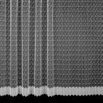 Mantis Tylová záclona 558/601, vyšívané čárky s puntíky, s bordurou, bílá výška 120cm ( v metráži) – Zboží Mobilmania