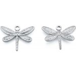 NUBIO Přívěsek z nerezové oceli 201,"Vážka", 20 × 25 × 2 mm – Hledejceny.cz