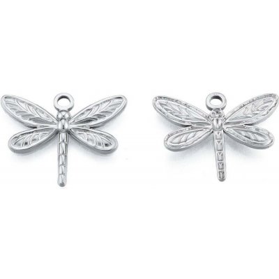 NUBIO Přívěsek z nerezové oceli 201,"Vážka", 20 × 25 × 2 mm – Hledejceny.cz