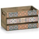 ZELLER Dekorativní dřevěná krabice MOSAIC 24 x 14 x 13,5 cm – Zboží Dáma