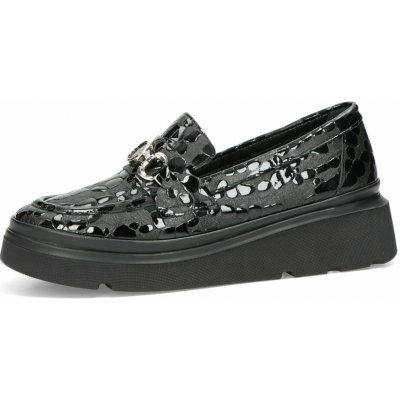 Etimee dámské kožené polobotky černé – Zboží Dáma