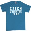 Pánské tričko s potiskem Czech Drinking Team pánské tričko s potiskem modrá azure bílá 401