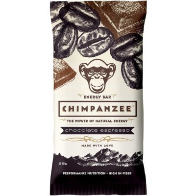 Chimpanzee Energy Bar čokoláda a espresso 55 g – Hledejceny.cz