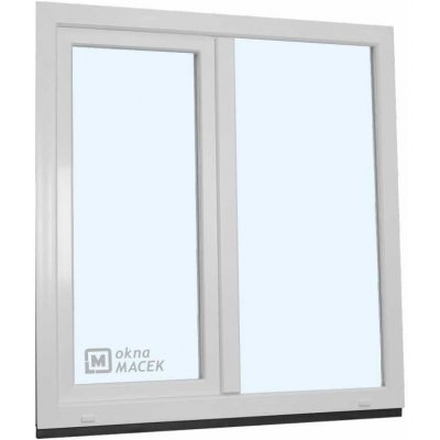KNIPPING Plastové okno - 70 AD, 1200x1500 mm, FIX/OS, bílá