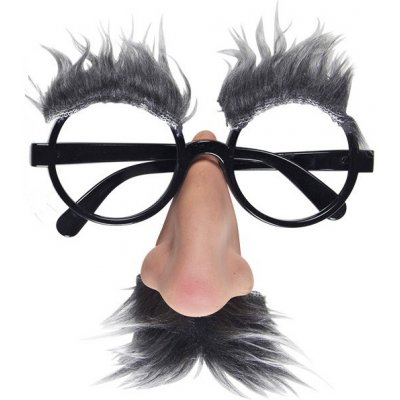 Ptákoviny CB Brýle s knírem a obočím Barva: šedá – Zboží Dáma